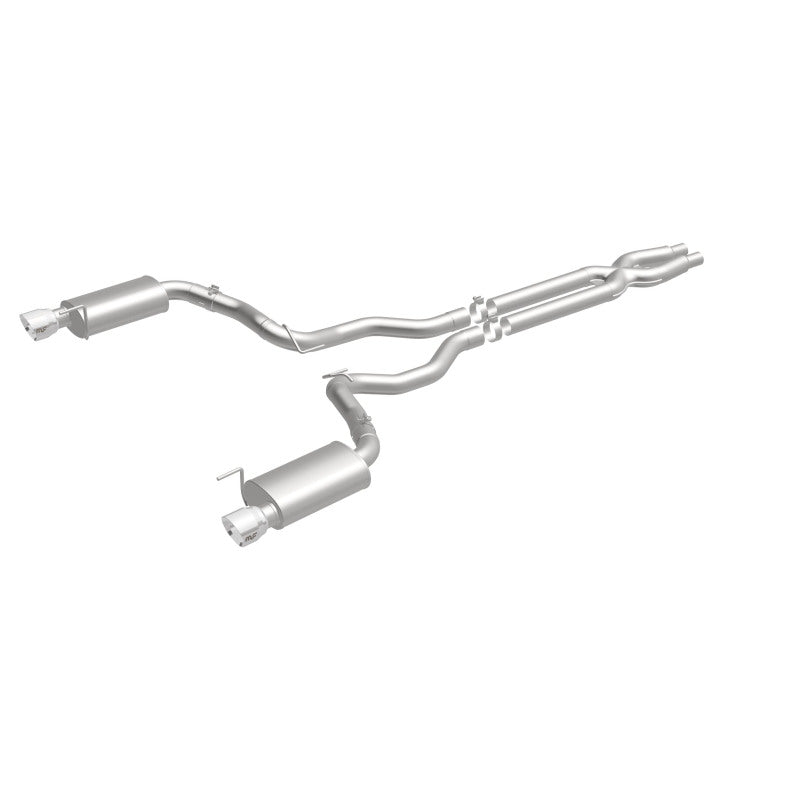 Load image into Gallery viewer, MagnaFlow Cat Back, SS, 3in, Street, Dual Split Polished 4.5in Tips 2015 Ford Mustang GT V8 5.0L
