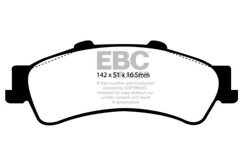 Load image into Gallery viewer, EBC 01-05 Cadillac Deville 4.6 HD Yellowstuff Rear Brake Pads
