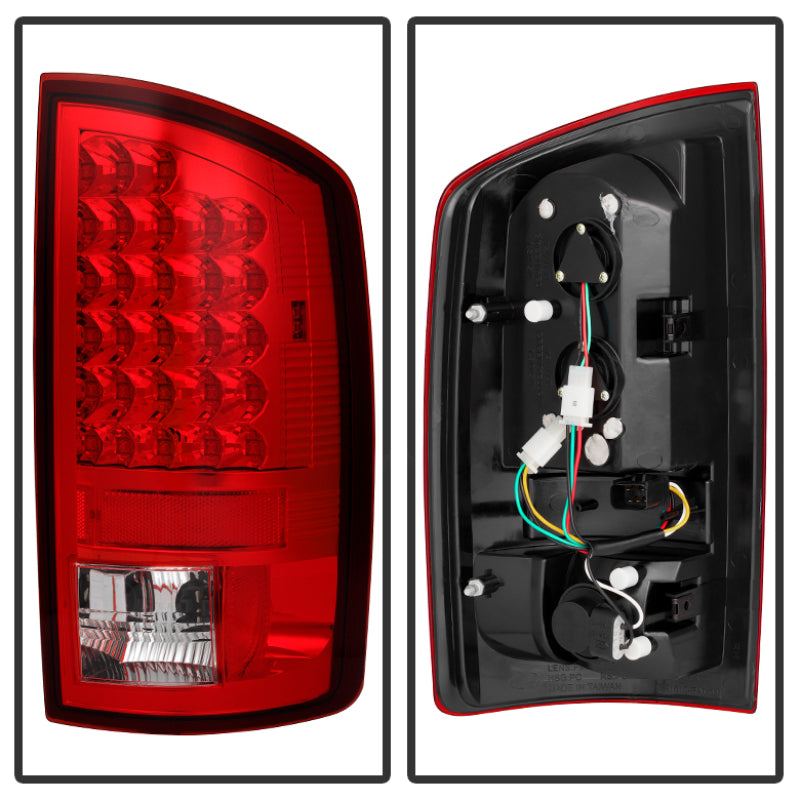 Load image into Gallery viewer, Spyder Dodge Ram 02-06 1500/Ram 2500/3500 03-06 LED Tail Light Red Clear ALT-YD-DRAM02-LED-RC
