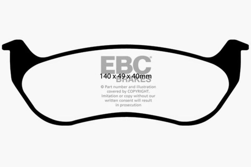 Load image into Gallery viewer, EBC 02-07 Jeep Liberty 2.4 Extra Duty Rear Brake Pads
