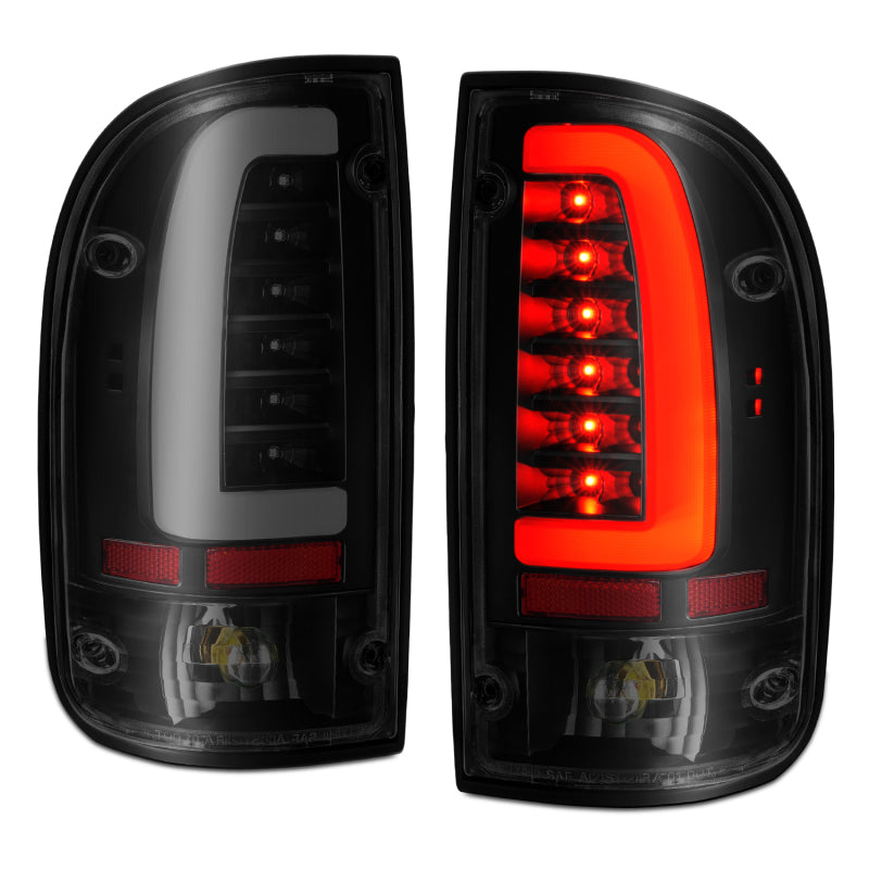 Load image into Gallery viewer, ANZO 1995-2000 Toyota Tacoma LED Taillights Black Housing Smoke Lens (Pair)

