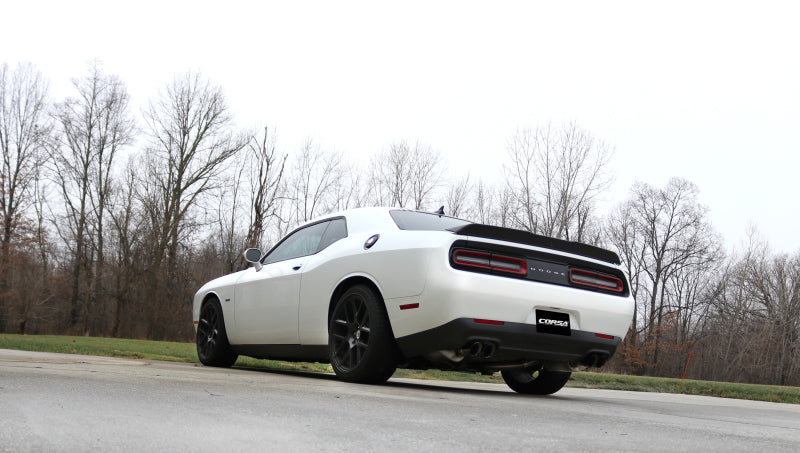 Load image into Gallery viewer, Corsa 2015-2016 Dodge Challenger Xtreme Cat-Back Dual Rear Exit with Twin 3.5in Black Pro-SeriesTips
