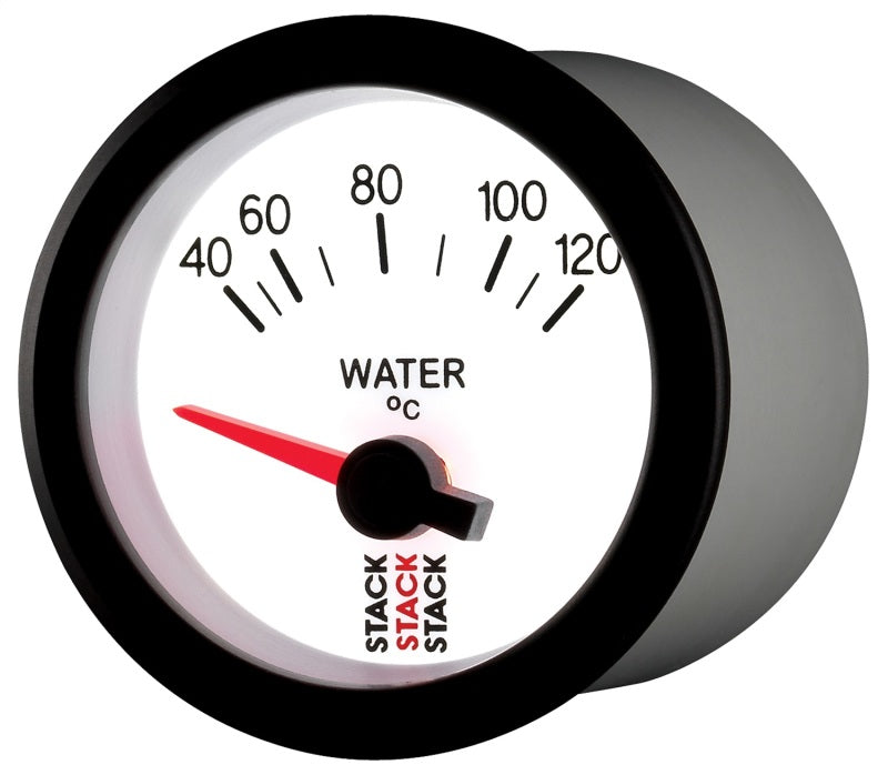 Load image into Gallery viewer, Autometer Stack 52mm 40-120 Deg C M10 Male Electric Water Temp Gauge - White

