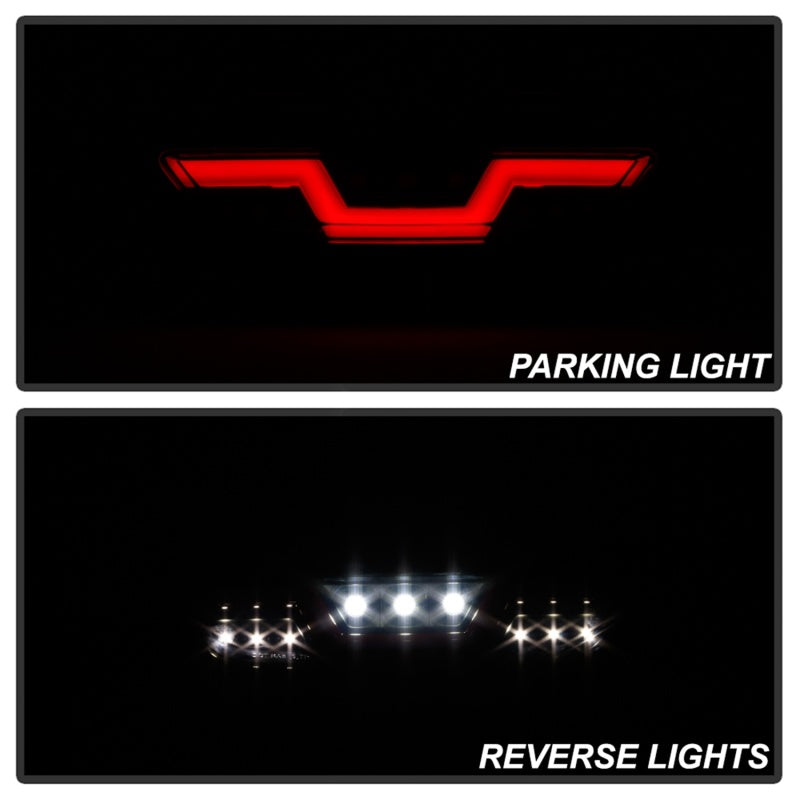 Load image into Gallery viewer, Spyder 15-16 Ford Mustang LED Reverse Lights - Black Smoke w/ Red Bar (ALT-YD-FM15RED-REV-BSM)
