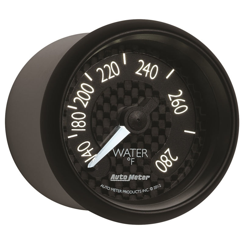Load image into Gallery viewer, Autometer GT Series 52mm Mechanical 140-280 Deg F Water Temperature Gauge
