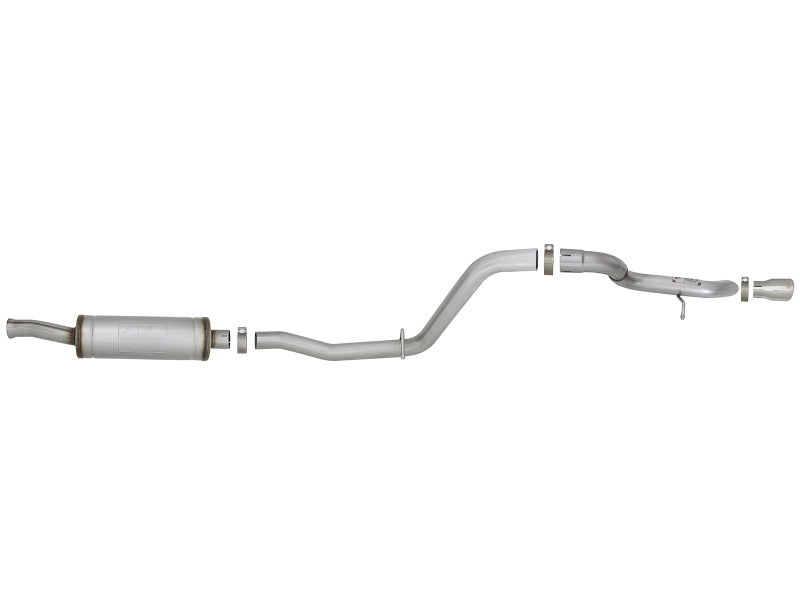 Load image into Gallery viewer, aFe MACH Force-Xp 2.5in Catback High-Tuck Exhaust 18-21 Jeep Wrangler (JL)3.6L 4-Door - Polished Tip
