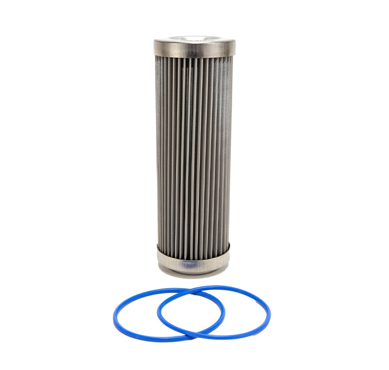 Load image into Gallery viewer, Fuelab 40 Micron Stainless Steel Replacement Element - 6in w/2 O-Rings &amp; Instructions
