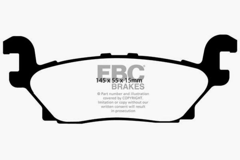 Load image into Gallery viewer, EBC 05-07 Hummer H3 3.5 Yellowstuff Rear Brake Pads
