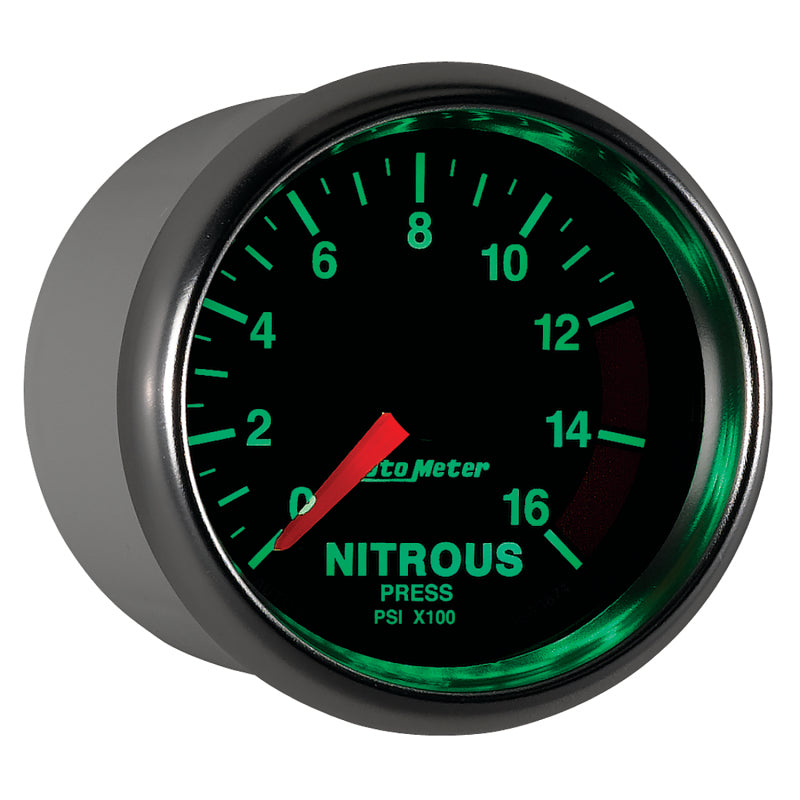 Load image into Gallery viewer, Autometer GS 2 1/16in. 1600PSI Nitrous Fuel Pressure Gauge
