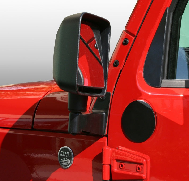Load image into Gallery viewer, Rugged Ridge 07-18 Jeep Wrangler JK Black Mirror Filler Plates
