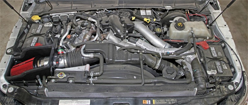 Load image into Gallery viewer, Spectre 11-14 Ford F-Series SD V8-6.7L DSL Air Intake Kit - Polished w/Red Filter
