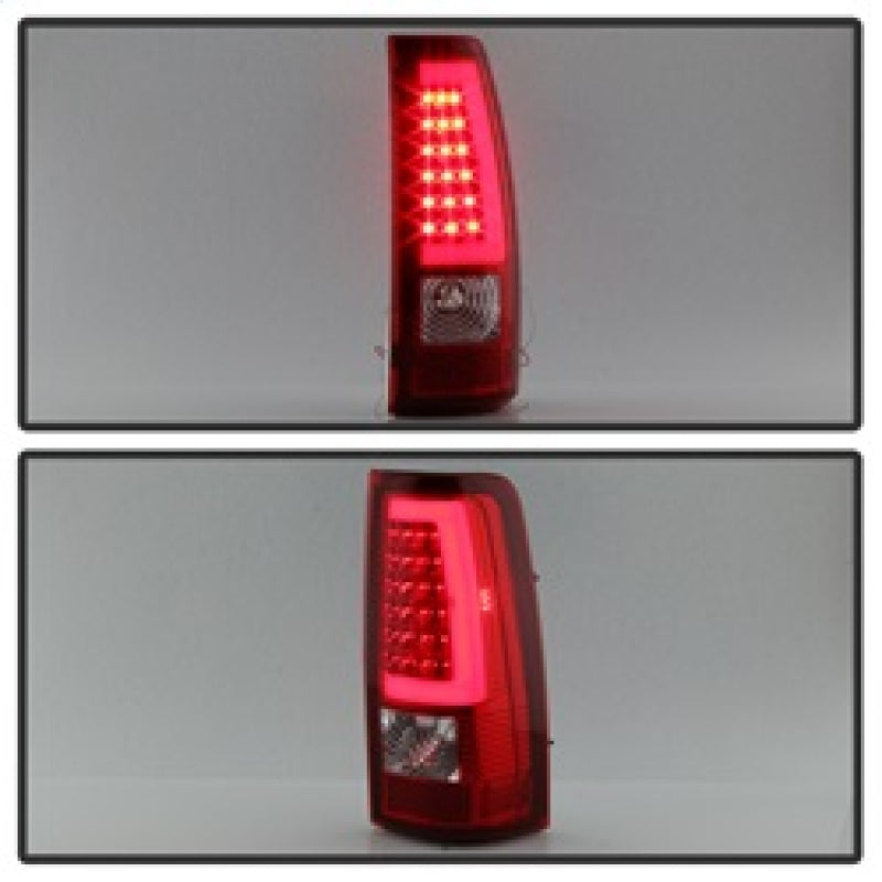 Load image into Gallery viewer, xTune Chevy Silverado 1500/2500/3500 99-02 / Version 3 Tail Lights Red Clear ALT-ON-CS99V3-LBLED-RC
