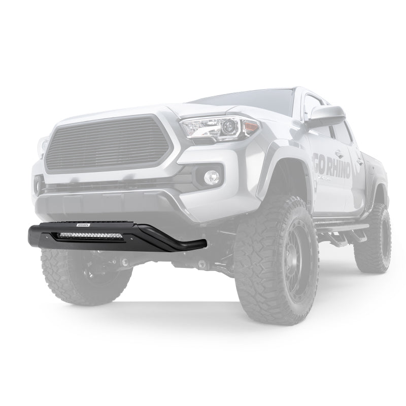 Load image into Gallery viewer, Go Rhino RC3 LR Bull Bar Light-Ready Skid Plate (Front Guard ONLY No Lights/Brackets) - Tex. Blk
