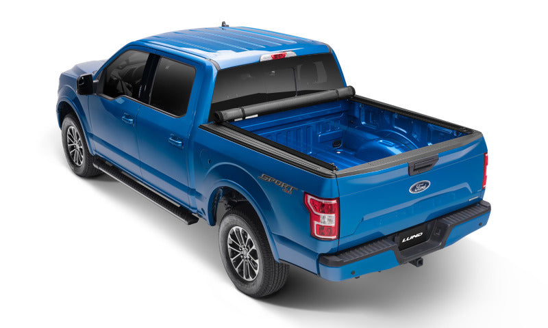 Load image into Gallery viewer, Lund 04-18 Ford F-150 (6.5ft. Bed) Genesis Elite Roll Up Tonneau Cover - Black
