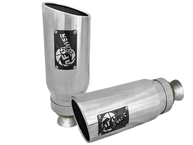Load image into Gallery viewer, aFe MACH Force-XP 4-1/2in Steel OE Replacement Exhaust Tips - 2021+ Dodge Ram (5.7L V8) - Polished
