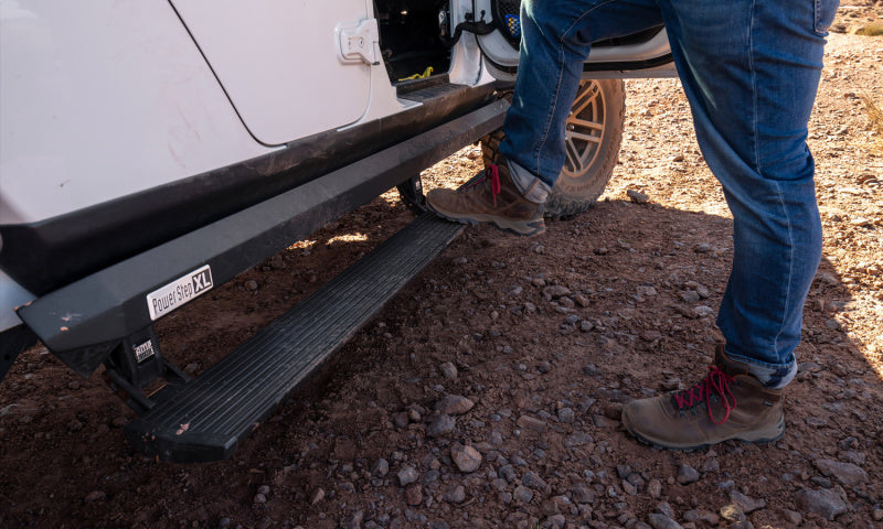 Load image into Gallery viewer, AMP Research 20-24 Jeep JT Gladiator (Launch/Overlnd/Rubicon/Sport/Sport S) PowerStep XL - Black
