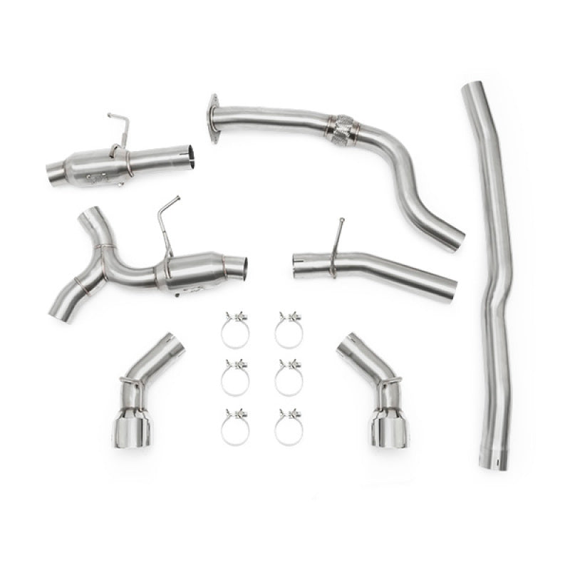 Load image into Gallery viewer, Mishimoto 2016+ Chevrolet Camaro 2.0T Dual Polished Tip Cat-Back Exhaust
