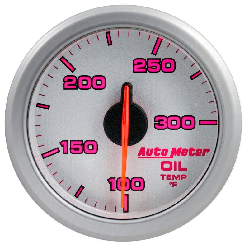 Load image into Gallery viewer, Autometer Airdrive 2-1/6in Oil Temp Gauge 100-300 Degrees F - Silver
