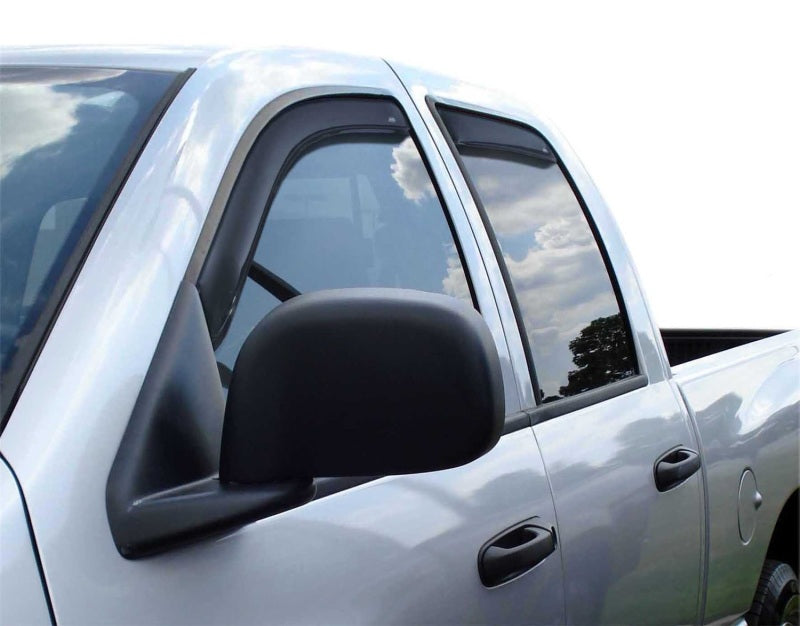 Load image into Gallery viewer, AVS 06-08 Dodge RAM 1500 Mega Cab Ventvisor In-Channel Front &amp; Rear Window Deflectors 4pc - Smoke
