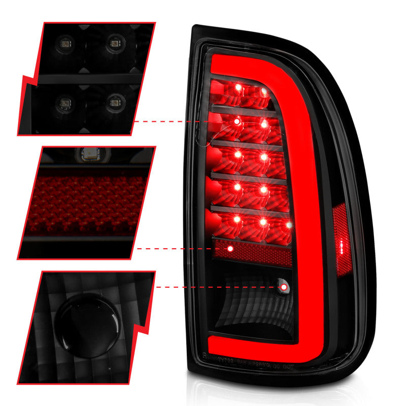 Load image into Gallery viewer, ANZO 00-06 Toyota Tundra (Std. Bed/Reg Cab) LED Taillights w/Light Bar Black Housing Smoke Lens
