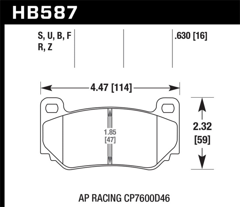 Load image into Gallery viewer, Hawk AP Racing CP7600 DTC-70 Race Brake Pads
