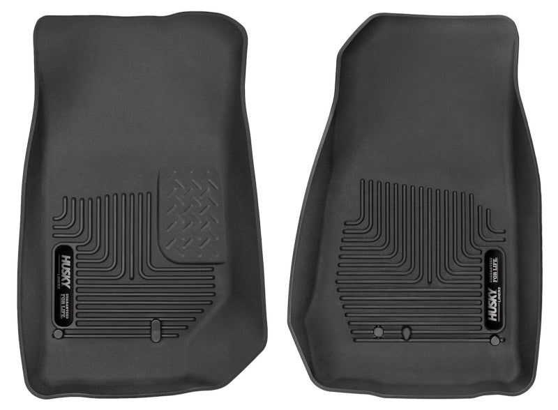 Load image into Gallery viewer, Husky Liners 2007-2014 Jeep Wrangler (2Dr/4Dr Unlimited) X-Act Contour Black Front Floor Liners
