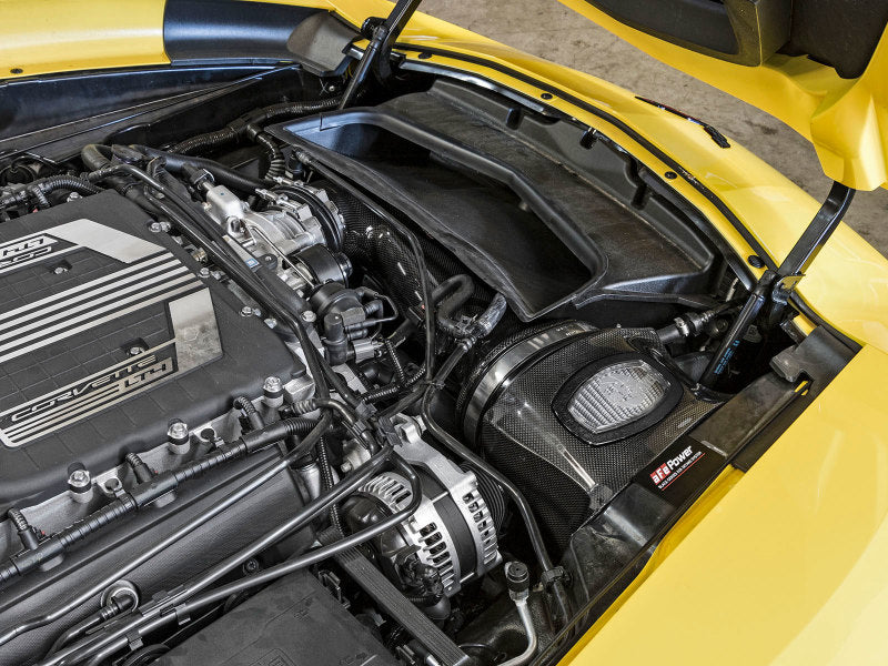 Load image into Gallery viewer, aFe Momentum Carbon Fiber Cold Air Intake System PDS/P5R 15-16 Chevrolet Corvette Z06 V8-6.2L
