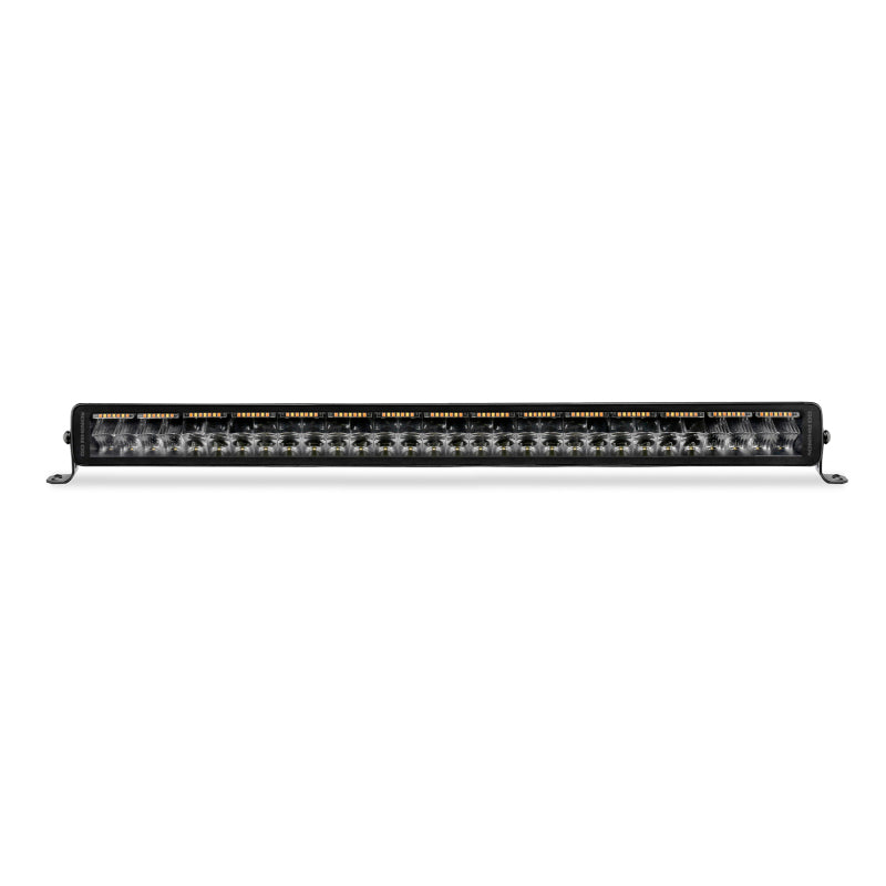 Load image into Gallery viewer, Go Rhino Xplor Blackout Combo Series Dbl Row LED Light Bar w/Amber (Side/Track Mount) 32in. - Blk
