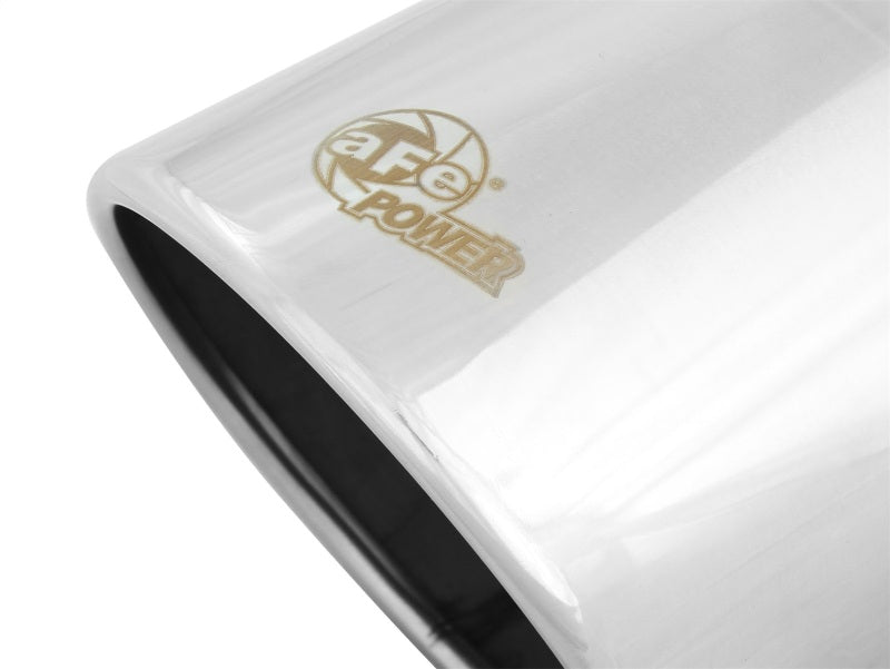 Load image into Gallery viewer, aFe Diesel Exhaust Tip Bolt On Polished 4in Inlet x 6in Outlet x 12in Length

