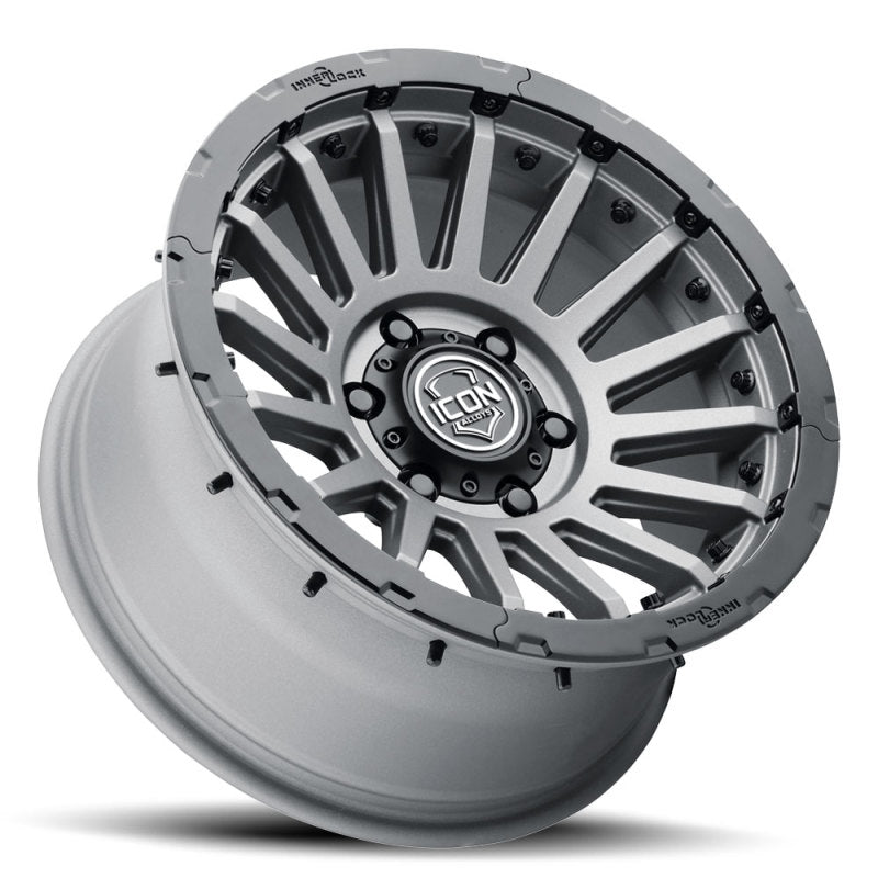 Load image into Gallery viewer, ICON Recon Pro 17x8.5 5 x 150 25mm Offset 5.75in BS Charcoal Wheel
