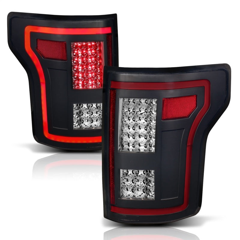 Load image into Gallery viewer, ANZO 15-17 Ford F-150 LED Taillights Black w/ Sequential
