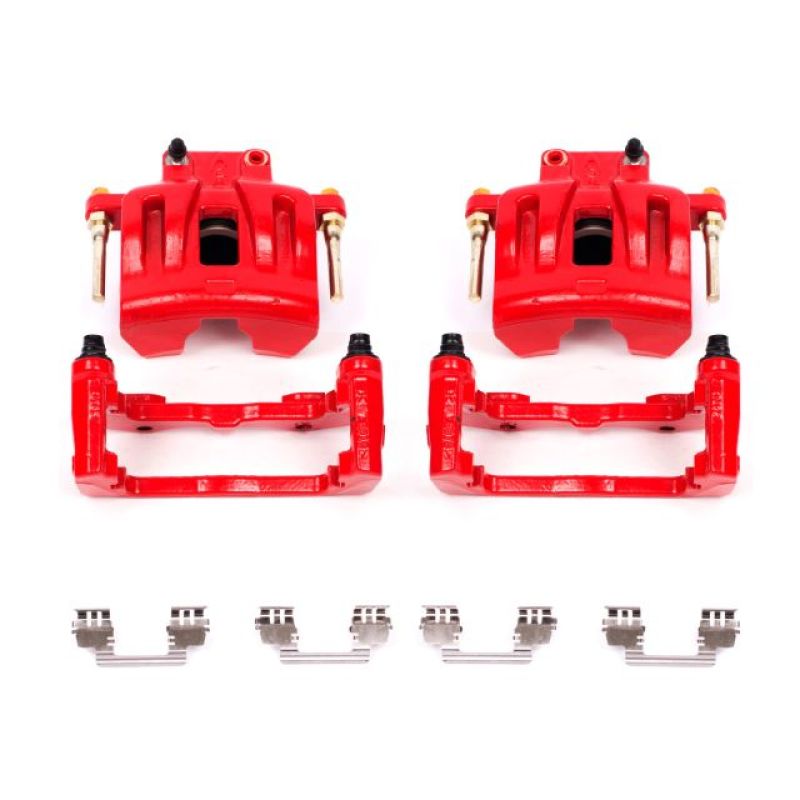 Load image into Gallery viewer, Power Stop 05-11 Chrysler 300 Front Red Calipers w/Brackets - Pair
