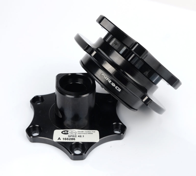 Load image into Gallery viewer, NRG Quick Release SFI SPEC 42.1 - Shiny Black Body / Shiny Black Ring
