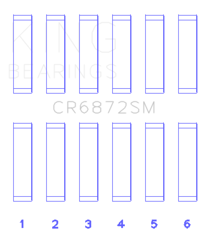Load image into Gallery viewer, King Engine Bearings Toyota 1GR-FE (Size +.50mm) Connecting Rod Bearing Set
