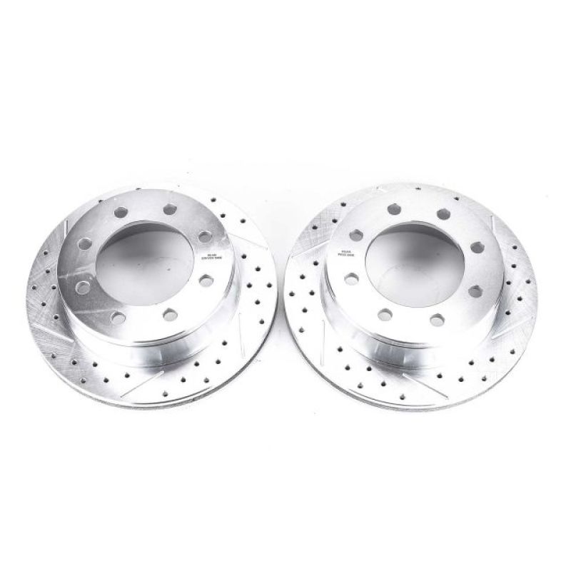 Load image into Gallery viewer, Power Stop 02-06 Chevrolet Avalanche 2500 Rear Evolution Drilled &amp; Slotted Rotors - Pair
