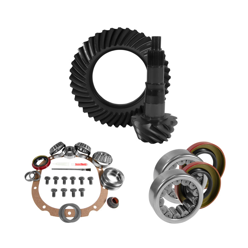 Load image into Gallery viewer, Yukon Gear 8.8in Ford 3.55 Rear Ring &amp; Pinion Install Kit 2.99in OD Axle Bearings and Seals
