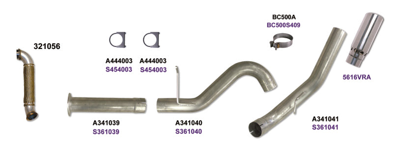 Load image into Gallery viewer, Diamond Eye KIT 5in DPF-BACK Single w/ TDP SS 07.5-10 Chevy/GMC 6.6L Duramax 2500/3500
