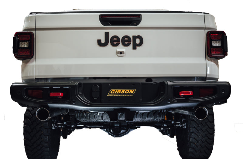 Load image into Gallery viewer, Gibson 20-22 Jeep Gladiator JT Rubicon 3.6L 3in/2.5in Cat-Back Dual Split Exhaust - Stainless

