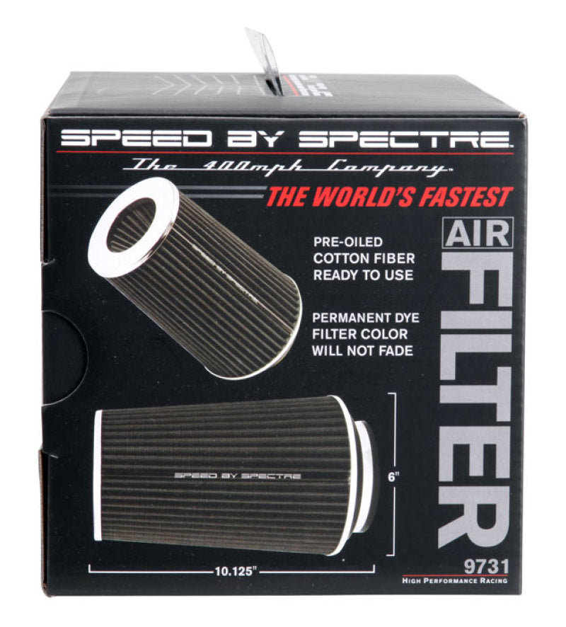 Load image into Gallery viewer, Spectre Adjustable Conical Air Filter 9-1/2in. Tall (Fits 3in. / 3-1/2in. / 4in. Tubes) - Black
