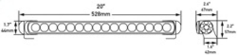 Load image into Gallery viewer, Hella LED Lamp Light Bar 9-33V 470/19in DRV MV ECE
