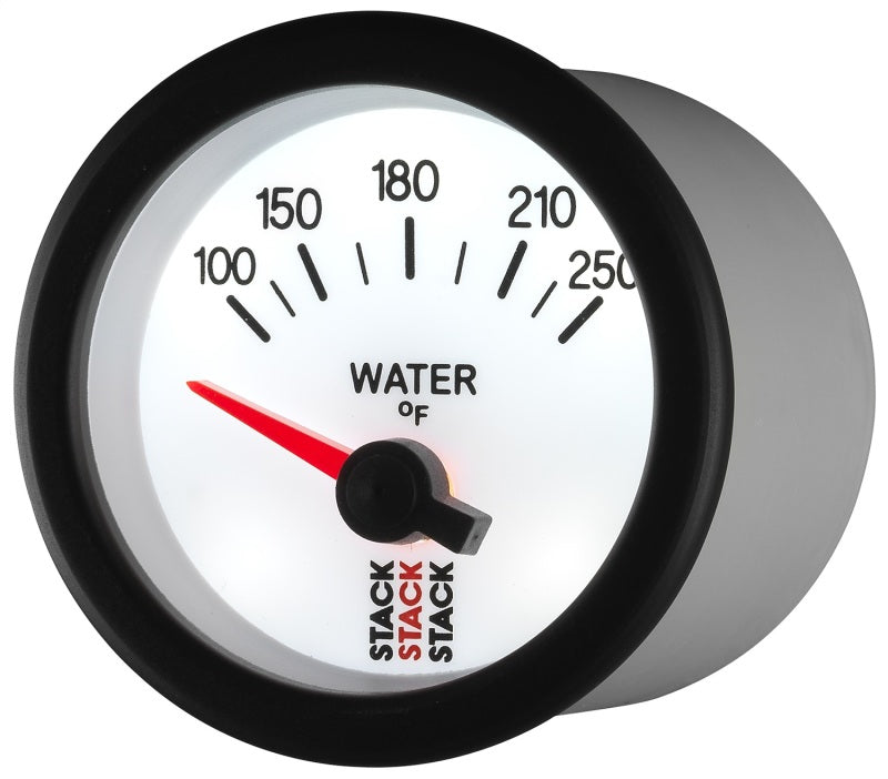 Load image into Gallery viewer, Autometer Stack 52mm 100-250 Deg F 1/8in NPTF Electric Water Temp Gauge - White
