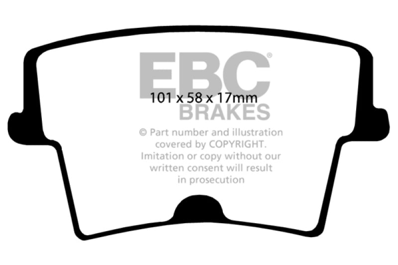 Load image into Gallery viewer, EBC 05-09 Chrysler 300 2.7 Redstuff Rear Brake Pads
