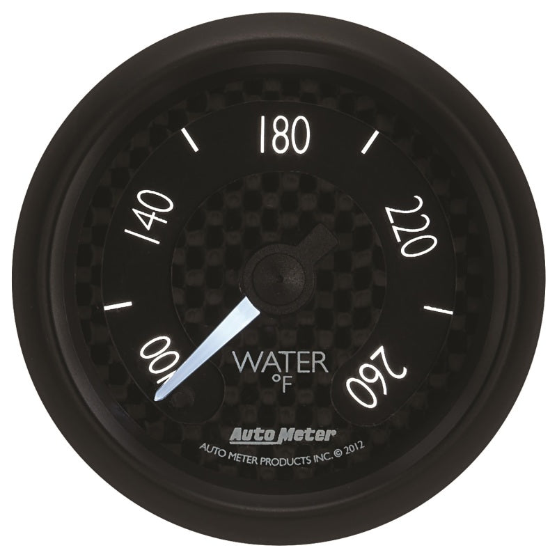 Load image into Gallery viewer, Autometer GT Series 52mm Full Sweep Electronic 100-260 Deg F Water Temperature Gauge
