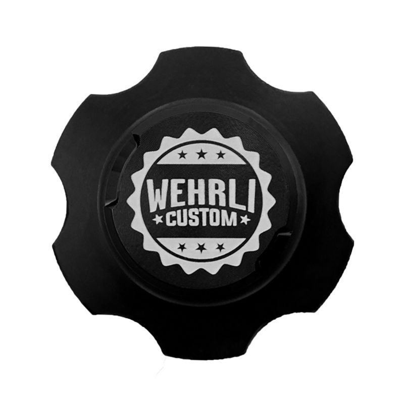 Load image into Gallery viewer, Wehrli 2001+ GM Duramax LB7/LLY/LBZ/LMM/LML/L5P Billet Oil Fill Cap - Black Anodized
