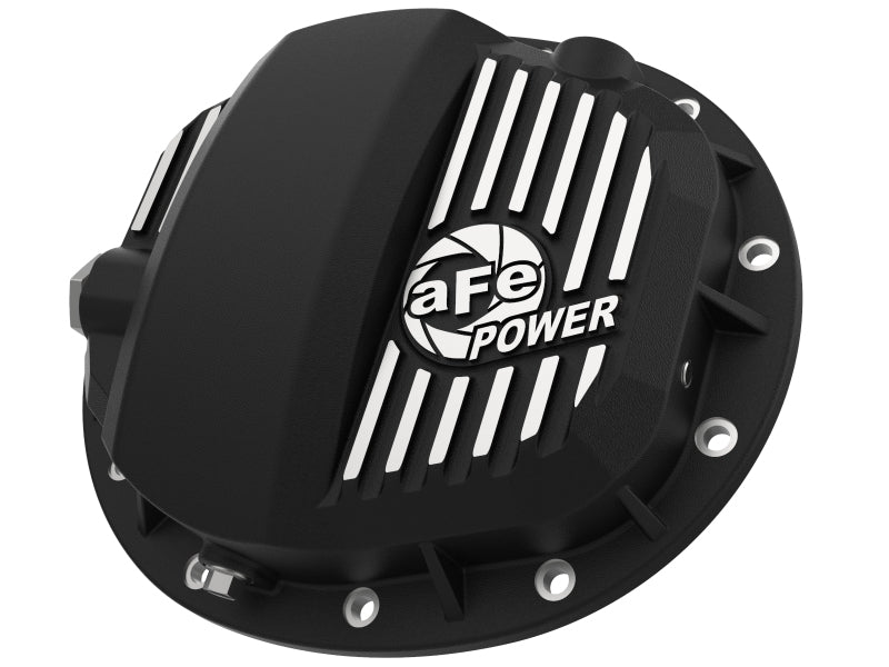 Load image into Gallery viewer, aFe Pro Series GMCH 9.5 Rear Diff Cover Black w/ Machined Fins 19-20 GM Silverado/Sierra 1500
