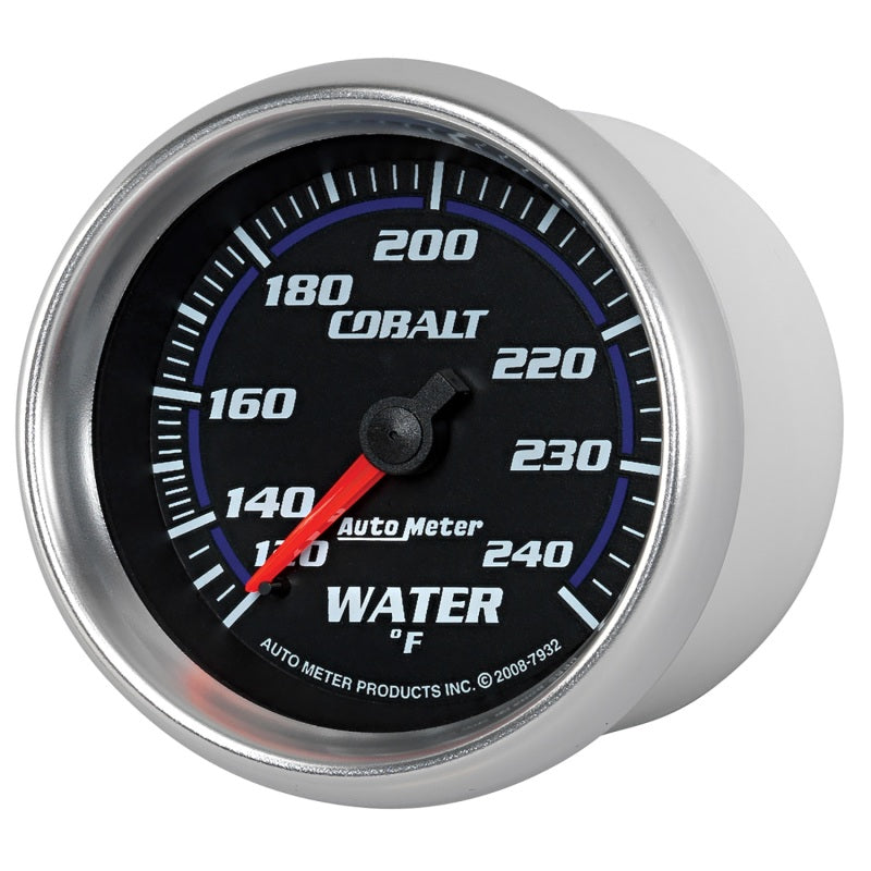 Load image into Gallery viewer, Autometer Cobalt 66mm 120-240 Degree F Mechanical Water Temperature Gauge
