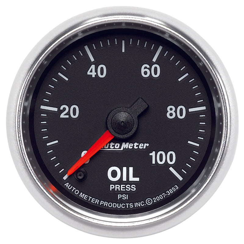 Load image into Gallery viewer, Autometer GS Series 2-1/16in Oil Pressure Gauge 100PSI Electric Full Sweep
