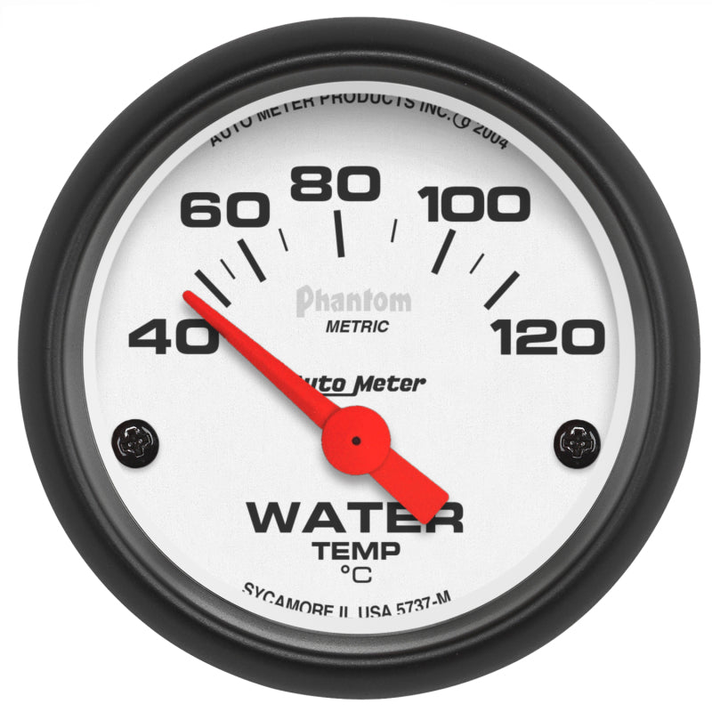 Load image into Gallery viewer, Autometer Phantom 52mm 40-120 Deg C Electronic Water Temp Gauge
