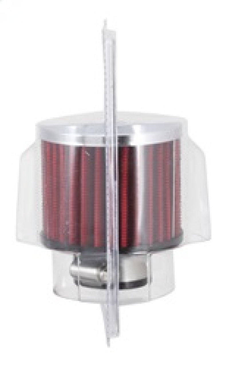 Load image into Gallery viewer, K&amp;N 1.25in Flange ID x 3in OD x 2.5in H Rubber Base Crankcase Vent Filter
