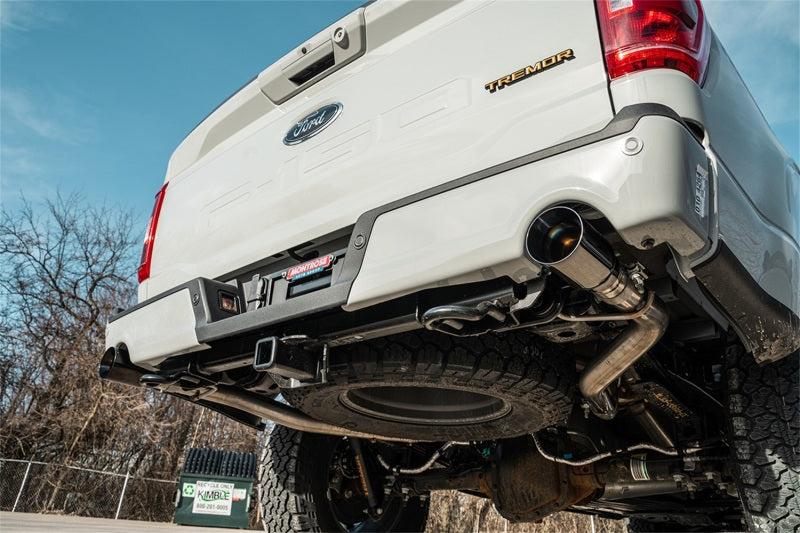 Load image into Gallery viewer, Corsa 2022-2025 Ford F-150 SuperCrew/5.5ft Bed 5.0L V8 Sport Cat-Back Dual Rear Exit-Black PVD
